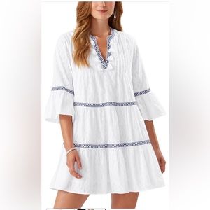 Tommy Bahama Embroidered Tassel Dress.   Excellent condition.   Only worn once.